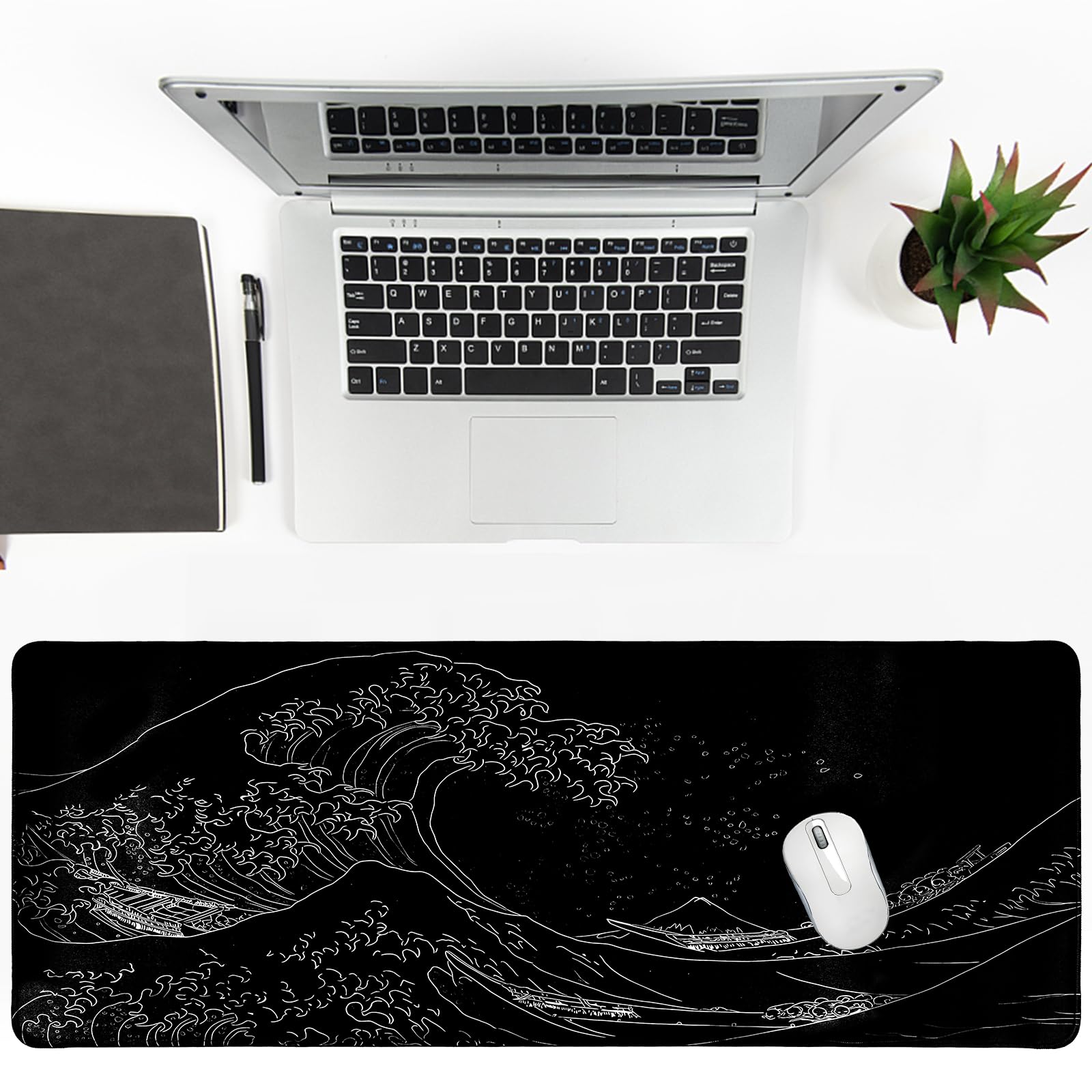 Amazon.com: Japanese Sea Wave Gaming Mouse Pad, Anime Gaming